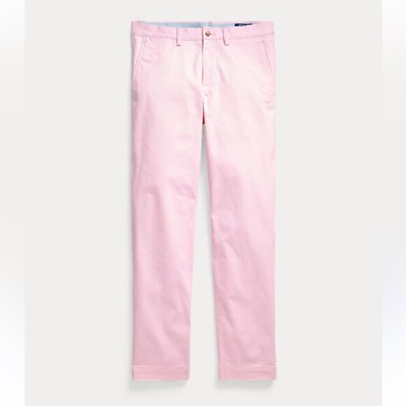 Polo Ralph Lauren Men’s Washed Stretch Straight Chino Pant Carmel Pink 34/32 - Picture 2 of 16